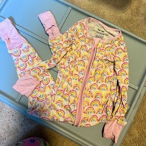 Little sleepies rainbow pajamas